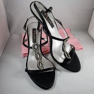 T-strap Rhinestone Sandal